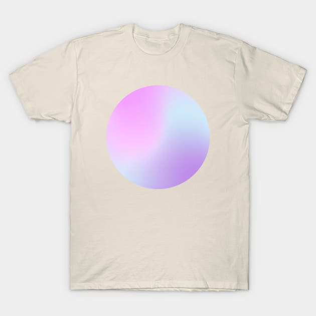 Pink, Aqua and Lavender Gradient Design T-Shirt by love-fi